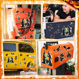 Halloween magnetic gnome skull stickers for refrigerator garage and party car decoration