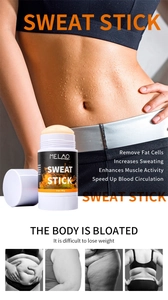 Detailed view of Sweat Stick 90g thermogenic gel for muscle activation and sweat boost
