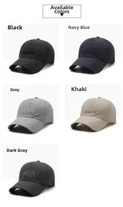 Casquettes de baseball en mesh de cinq couleurs avec broderie Sports Outdoor et respirante