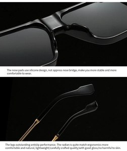 Details zu Silikon-Nasenpads und ergonomischen Anti-Rutsch-Bügeln der Pilotensonnenbrille