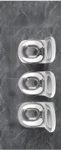 Universal white sitz bath basin compatible with square, V-shaped, and O-shaped toilets
