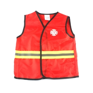 Kids fire department vest with reflective stripes for firefighter role play