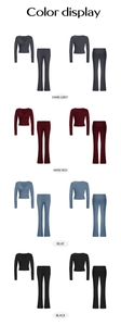 Detailed color selection showing Dark Grey, Wine Red, Blue, and Black sets