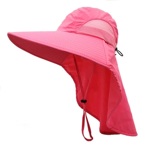 Chapeau De Soleil À Bord Large Avec Protège-Nuque Séchage Rapide Respirant Pour Pêche Randonnée Jardinage Extérieur
