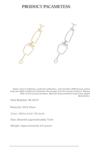 Detail showing gold and silver S925 sterling silver minimalist braided knot bracelets