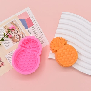 3D pineapple silicone mold for DIY soap and cake decorating with textured details