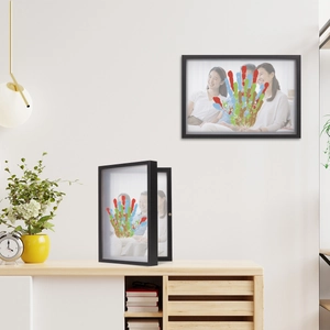 Cornice magnetica a cerniera per impronte di mani, regalo creativo fai da te famiglia