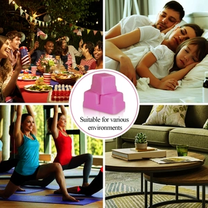 Pink soy wax melts set for aromatherapy in party, yoga, bedroom and living room settings