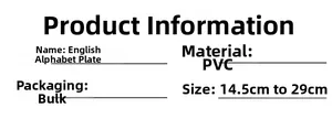 Detailed technical specifications for PVC Merry Christmas letter door hanging sign