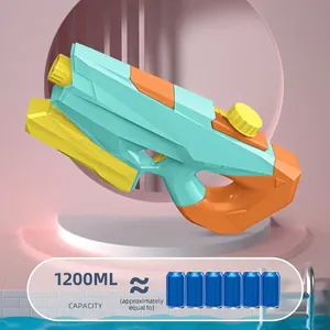 Large 1200ml capacity colorful water gun toy for kids beach and outdoor summer fun