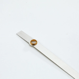 Minimalist silver and gold quartz clock needles made of premium aluminum metal material