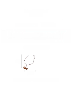 Detailed spec sheet of dachshund puppy pendant necklace showing size and weight