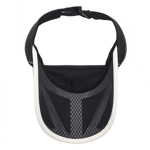 Unisex sports sun visor with breathable honeycomb mesh and adjustable back strap