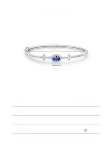 S925 sterling silver bangle with 5x7mm blue oval gemstone and technical parameters