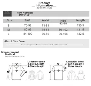 Detailed size chart with measurements for the summer bodycon strap maxi dress