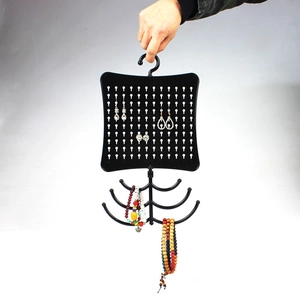 Creative black tree antler jewelry display rack for earrings and necklaces storage