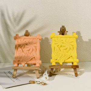 Relief Silikonform Schmetterling und Blumen für DIY Handwerk und Gipsdekorationen