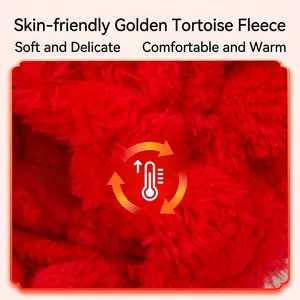 Festive red velvet cat clothes with soft skin-friendly fabric for New Year warmth