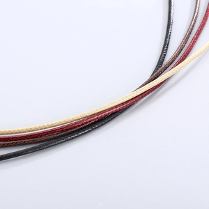 Minimalist wax cord necklace set in four colors for DIY jewelry making and pendants