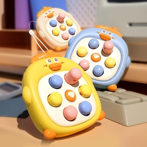 Whack-A-Mole Game Toy Handheld Cartoon Duck Dinosaur Decompression Educational Puzzle Sensory Stress Relief For Kids