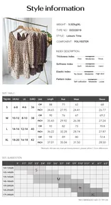 Detailed size guide and fabric specifications for floral square neck elegant short dress