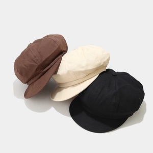 Atmungsaktive Schirmmützen für Damen aus Baumwolle in Dunkelbraun, Creme und Schwarz
