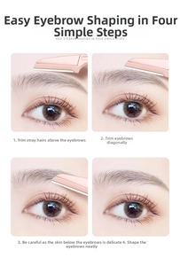 Step-by-step tutorial for using a safety folding eyebrow razor with macro detail blades