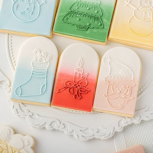 Weihnachts-Schneemann und Weihnachtsmann Ausstechformen-Set für Fondant-Backwerkzeuge