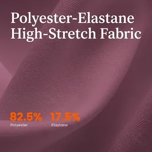 High-waist fitness yoga leggings in dark purple featuring breathable polyester blend fabric