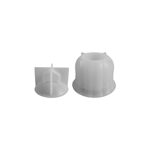 Christmas bell jar resin silicone mold with striped storage pot base for DIY crafts