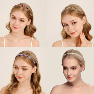 Elegant Wheat Ear Alloy Rhinestone Headband Bridal Wedding Hair Accessories For Women
