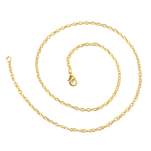 Poliertes Goldlegierung-Edelstahl-Kettenglieder-Halsband mit Hummer-Verschluss für Schmuck