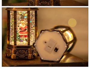 Detail of Christmas lantern base with battery compartment, LR44 cells and power switch