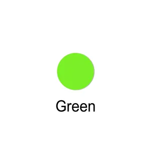 Detail view of the fluorescent green color option for the rabbit-ear tactical keychain