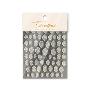 5D reliëf nagelstickers met vintage roosontwerpen en bloemige texturen voor nagels