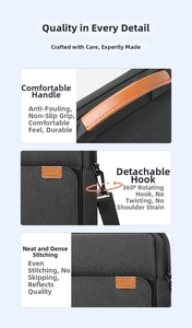Detail view showing 360-degree rotating metal hook and durable reinforced handle