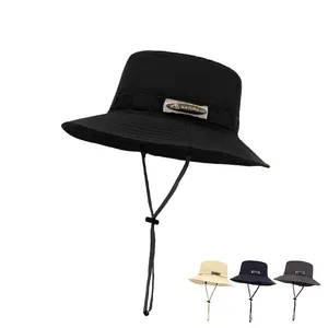 Cappello da sole outdoor ad asciugatura rapida con coulisse e patch per campeggio