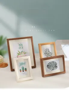 Detail of wooden shadow box frame showing depth for 3D DIY botanical specimens