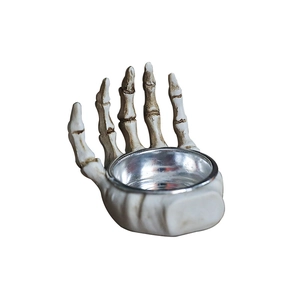 European creative skull hand candle holder for Halloween decoration and props