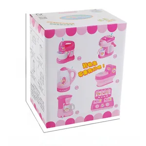 Pink toy appliances packaging box with dimensions 15x12x8cm for kids role play