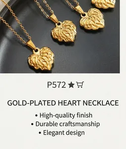 Detailed macro view of gold heart pendant with radial pleated texture on a fine chain