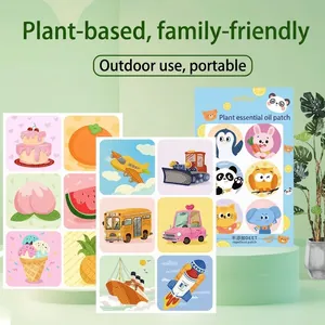 Mückenschutz-Aufkleber für Kinder mit ätherischen Ölen und bunten Cartoon-Motiven