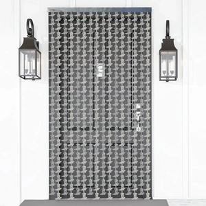 Silver western boot beaded fringe curtain for cowboy theme party doorway decoration
