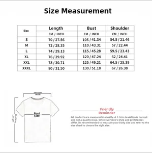 Size chart for men sleeveless tank top with measurements in cm and inches from S to 3XL