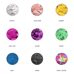 12-inch clear balloons with colorful round sequins for birthday party decoration