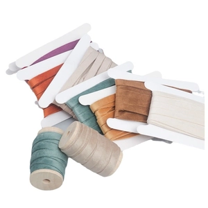 Colorful 1cm double-sided velvet ribbon rolls for DIY crafts and Christmas wreath decor