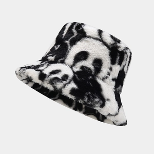 Chapeau Bob En Fausse Fourrure Peluche Femme Motif Panda Chaud Hiver Extérieur Accessoire Streetwear Décontracté