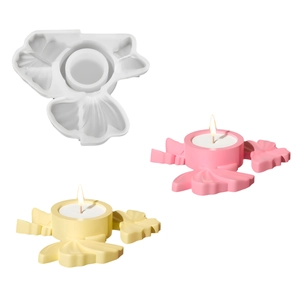 Stampo in silicone a forma di caramella per portacandele in gesso e resina fai-da-te