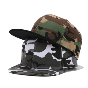 Camouflage Baseball Cap Acryl Flache Krempe Verstellbarer Snapback Hut Outdoor All Seasons Street Hip Hop Stil