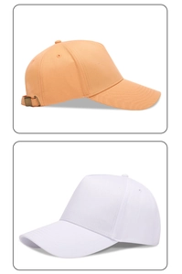 Detailed close-up showing fabric texture and metal buckle of the baseball cap